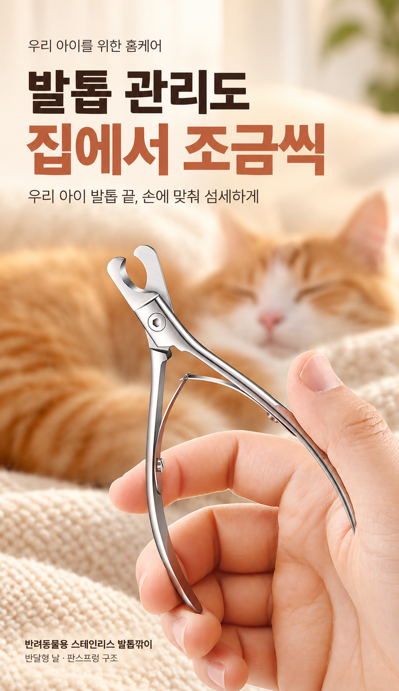 무소음 강아지 고양이 애견 반려동물 발톱깎이 가위 고양이발톱깎이 강아지발톱깎이 상세 이미지 2