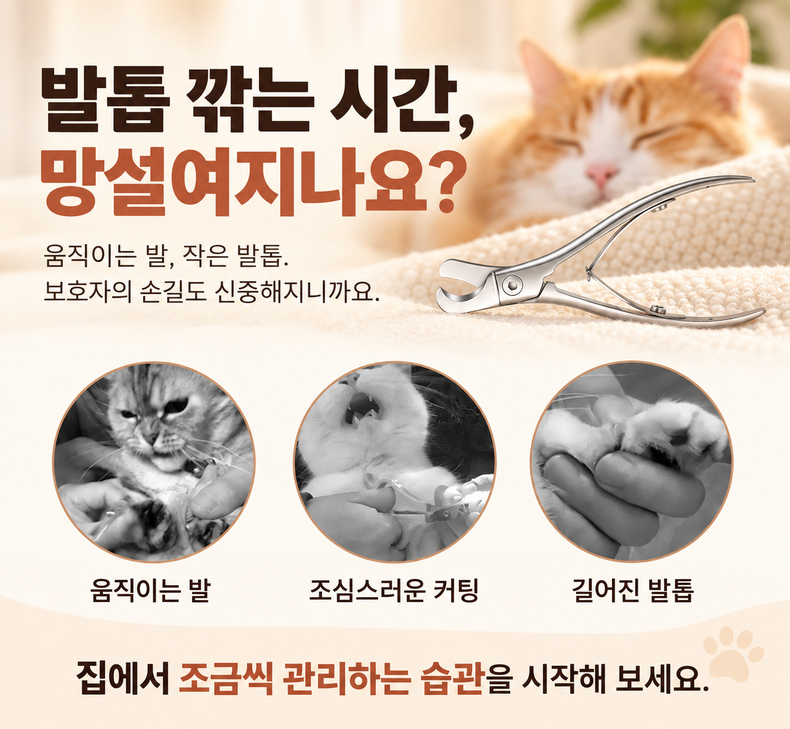 무소음 강아지 고양이 애견 반려동물 발톱깎이 가위 고양이발톱깎이 강아지발톱깎이 상세 이미지 3
